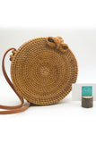 [HANDCRAFTED] Charlie Round Rattan Bag Brown