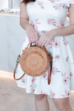 [HANDCRAFTED] Dannie Twin Rattan Bag Brown with Handle