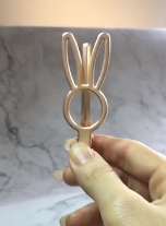 METAL BUNNY SOLID CLIP