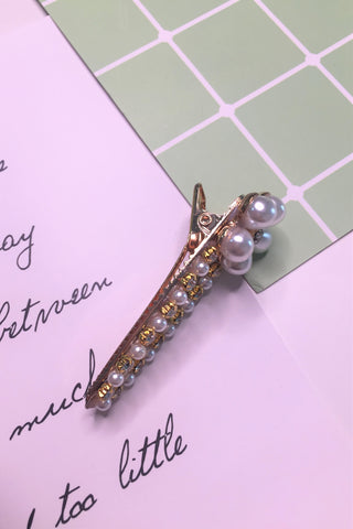 Flower Pearl Hair Clip