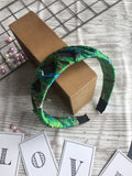 Fashion Cross Headband Green