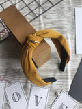 Knot Sideline Headband Yellow